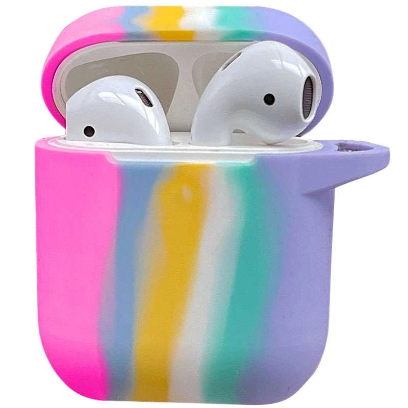 

Силіконовий футляр Colorfull для навушників AirPods 1/2 (Темно-рожевий / Блакитний)