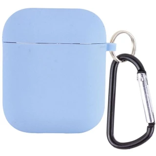 Силіконовий футляр з мікрофіброю для навушників Airpods 1/2 фото 1 з 6