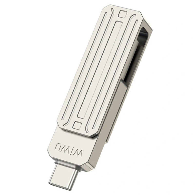 Флеш-драйв USB 3.0 Flash Drive WIWU Wi-FD001 3 in 1 32GB – silver. Фото 4 з 6