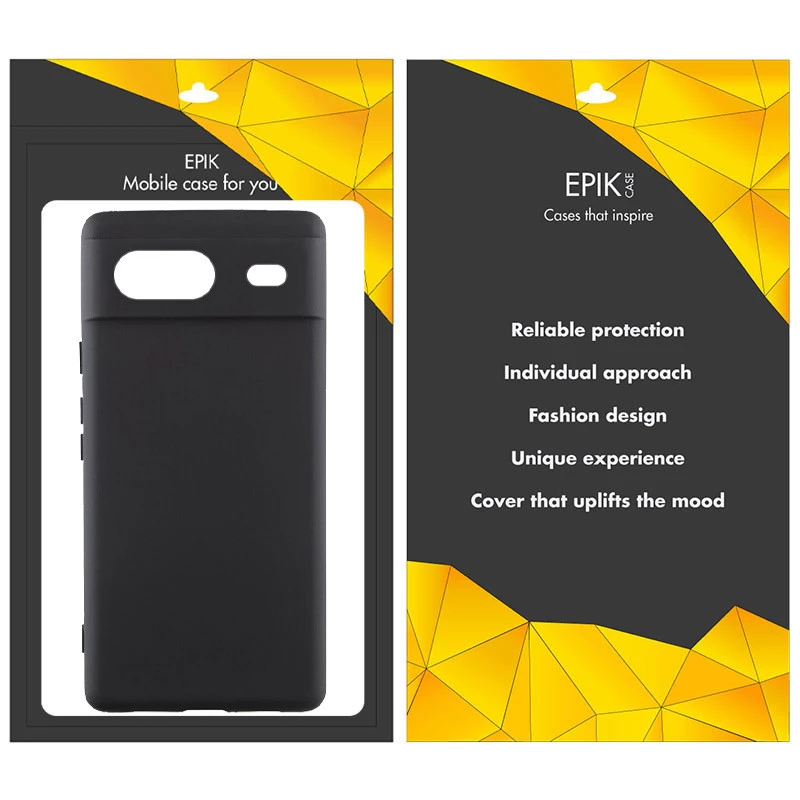 Чёрный силиконовый чехол Epik с защитой камеры для Google Pixel 8a – Черный. Фото 2 из 2