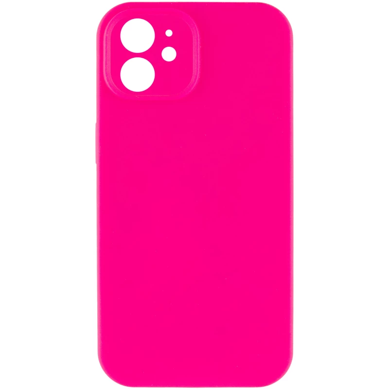 Чехол Silicone Case Square L с защитой камеры для Apple iPhone 11 (6.1") – Розовый / Barbie pink. Фото 2 из 3