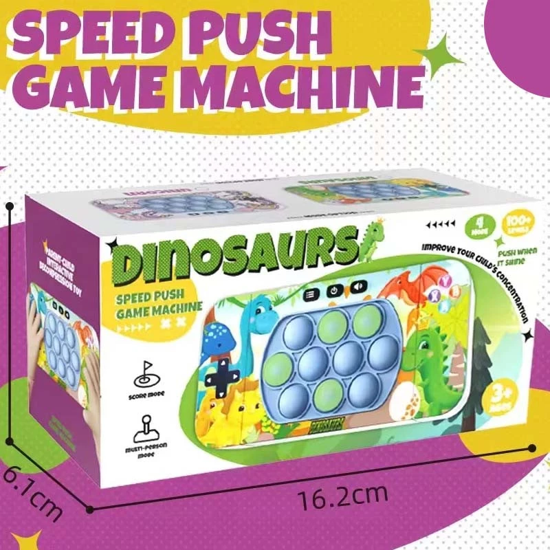 Портативна гра Pop-it Speed Push Game Ver.3 new – Dinosaurs. Фото 2 з 2