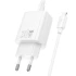 СЗУ Hoco N62 Gentle PD30W (1USB-C) + кабель Type-C to Lightning – White. Фото 2 из 5
