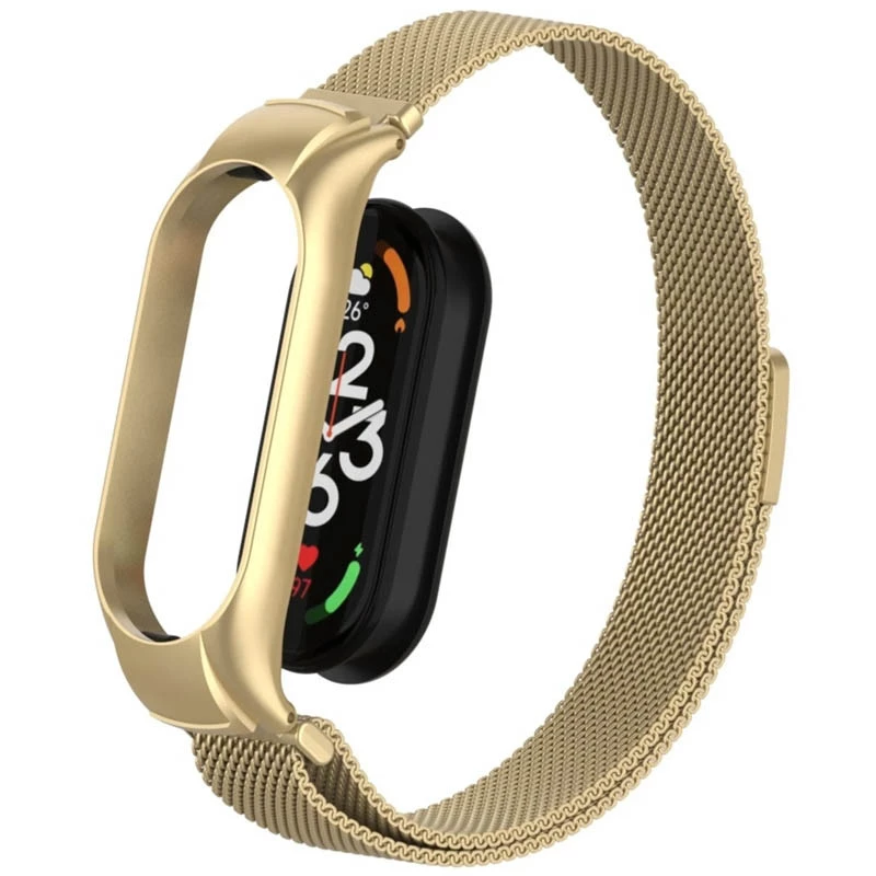 Ремінець Milanese Loop Design для Xiaomi Mi Band 7 – Vintage gold. Фото 5 з 7