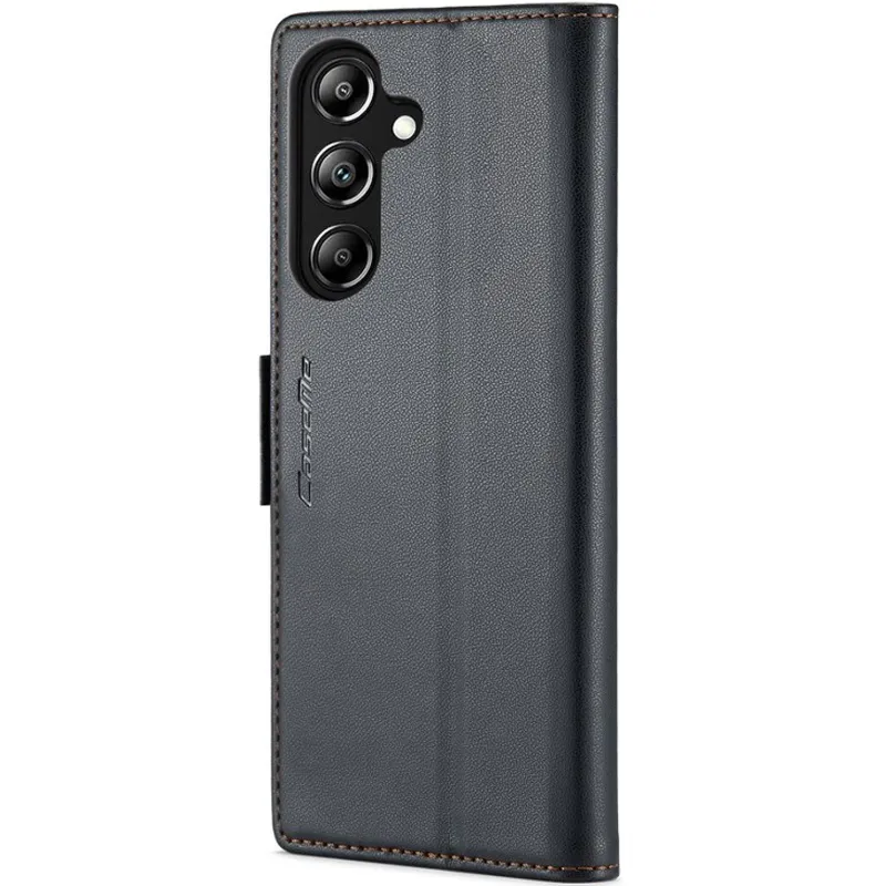 Шкіряний чохол-книжка CaseMe Nappa leather для Samsung Galaxy A56 5G – Black. Фото 4 з 6