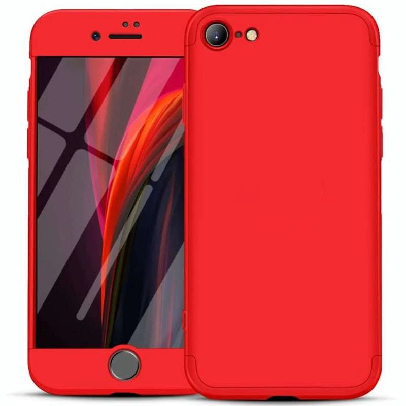 

Чехол с защитой 360 градусов GKK для Apple iPhone SE (2020) (Красный), Червоний