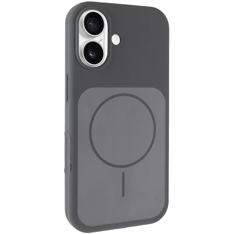 Чохол Silk Duo Color (AA) NO LOGO with Magnetic Fit для Apple iPhone 17 (6.3") – Gray. Фото 2 з 7