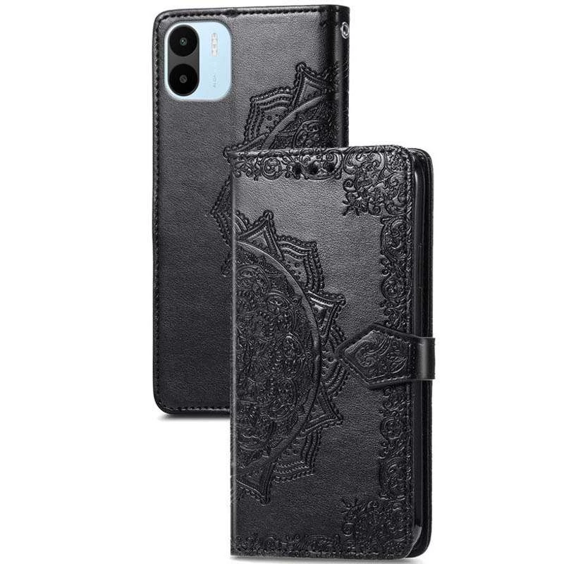 Кожаный чехол-книжка Art Case с визитницей для Xiaomi Redmi A1 / A2 – Черный. Фото 5 из 5