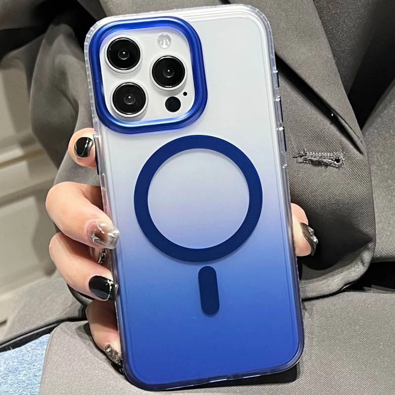 Чохол TPU+PC Shadow with MagSafe для Apple iPhone 14 Pro Max (6.7") – Blue. Фото 4 з 6