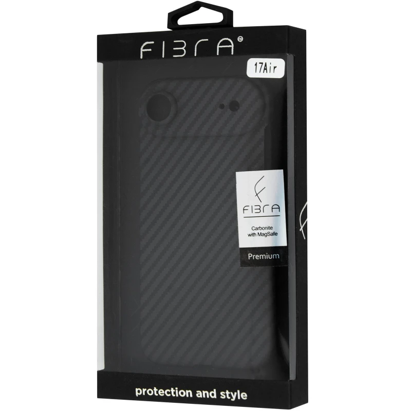 Пластиковая накладка Fibra Carbonite для Apple iPhone 17 Air (6.5") – Black. Фото 3 Пластиковая накладка Fibra Carbonite для Apple iPhone 17 Air (6.5") – Black. Фото 3 из 3