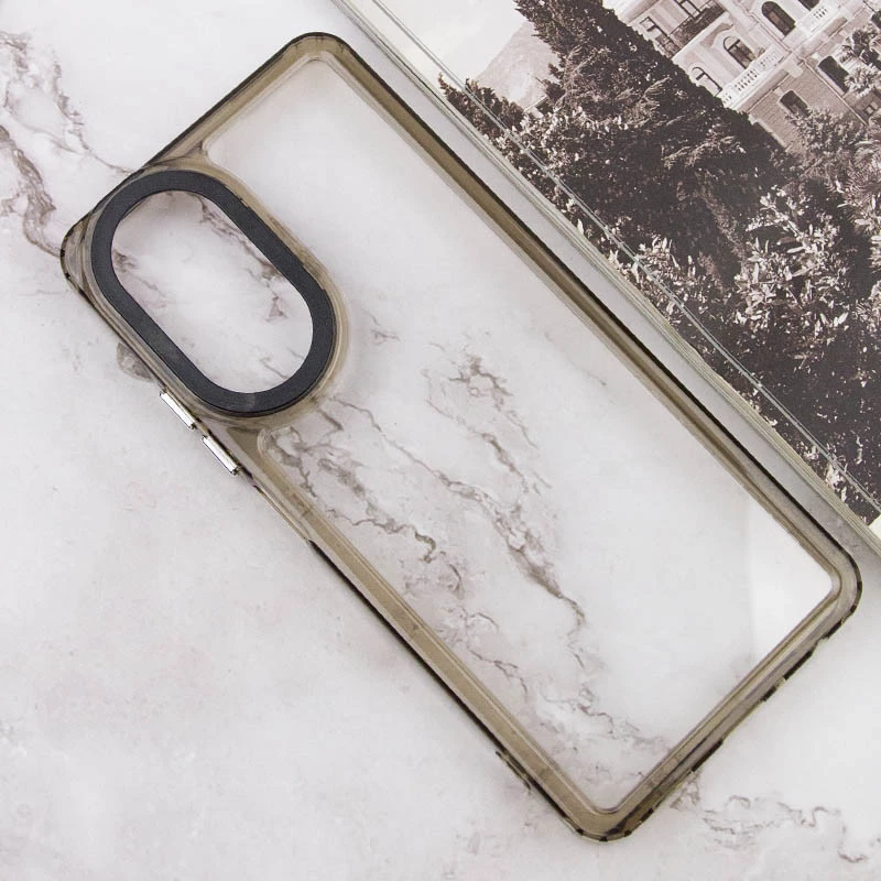 Кольоровий чохол TPU+PC на Oppo A38 – Gray. Фото 3 з 6