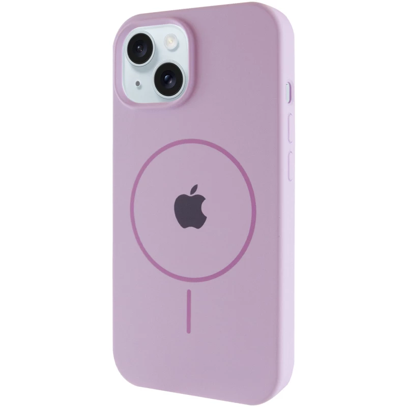 Чохол Silicone Armor Max with MagSafe для Apple iPhone 15 (6.1") – Бузковий / Lilac. Фото 2 з 7