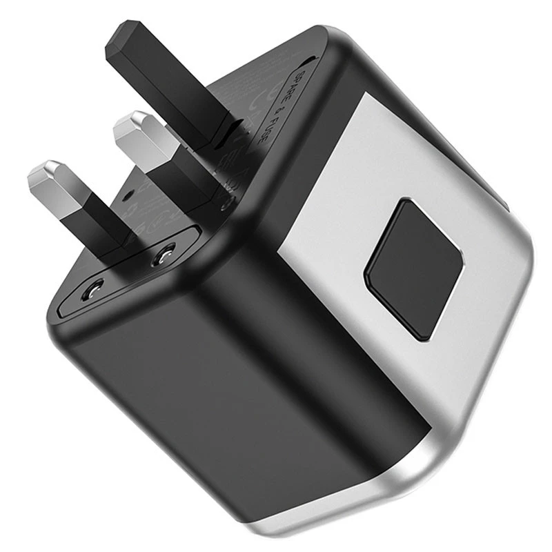 МЗП Hoco AC5 Level 2USB+Socket – Black. Фото 4 з 8