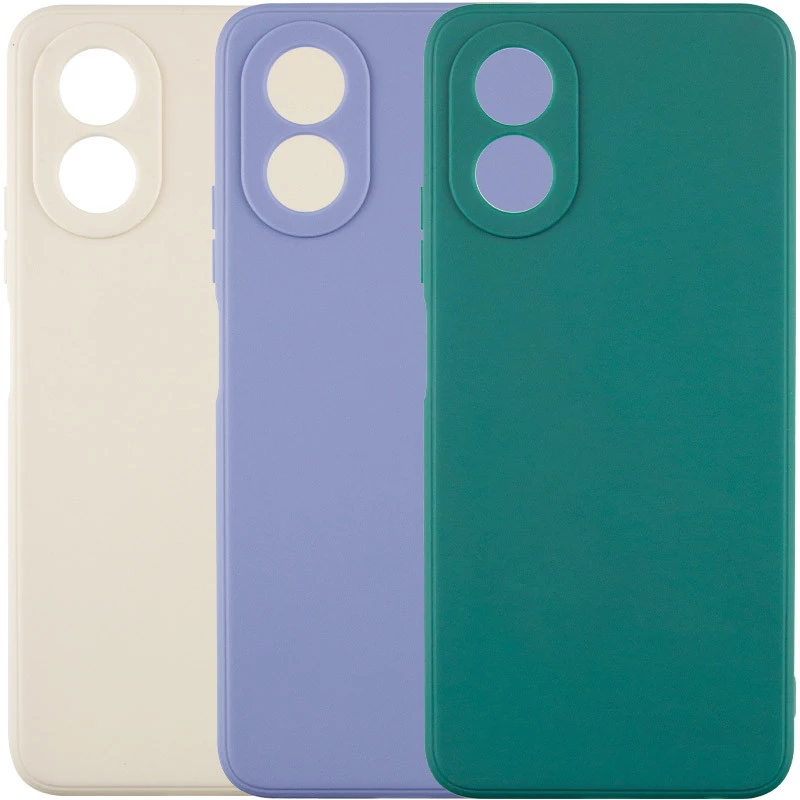 Цветной силиконовый чехол с защитой камеры для Oppo A98 фото 2 из 2
