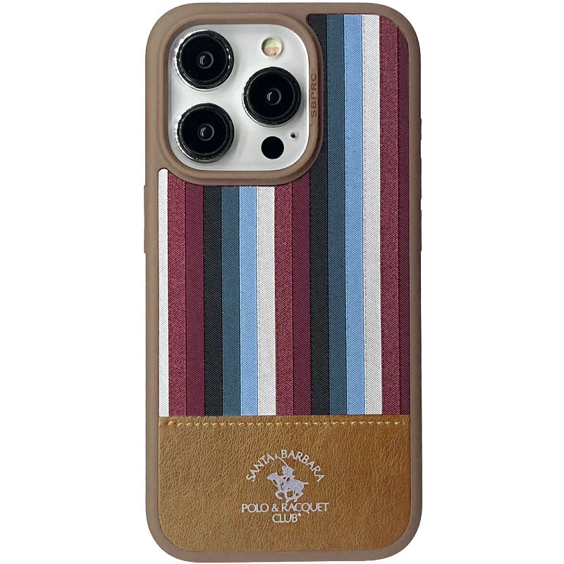 

Кожаный чехол Polo Santa Barbara Isaac для Apple iPhone 16 Pro (Champagne gold)