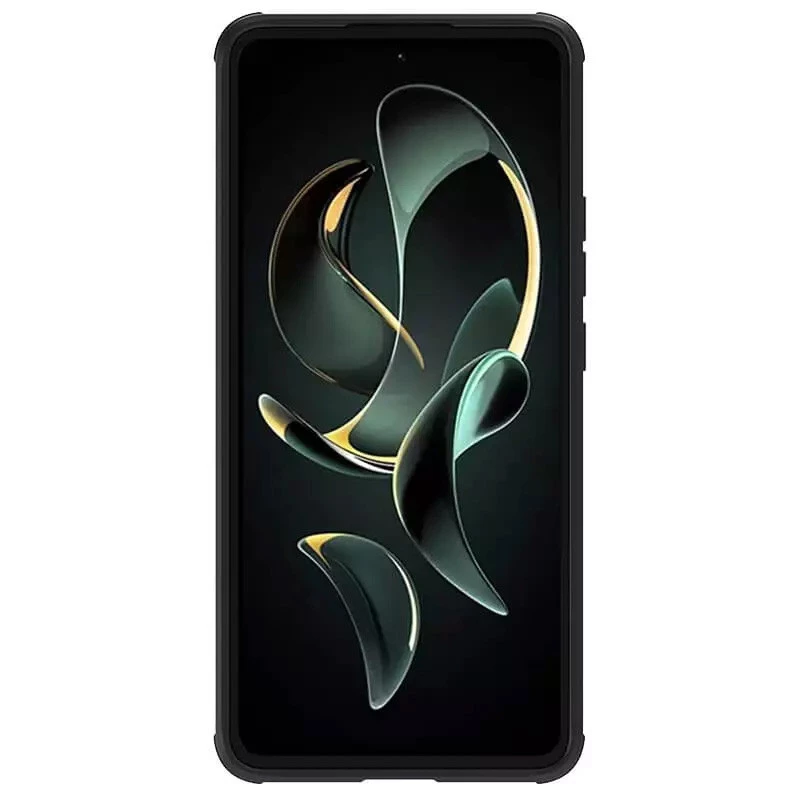 Карбована накладка Nillkin Pro зі шторкою для камери на Xiaomi 13T Pro – Black. Фото 4 з 8