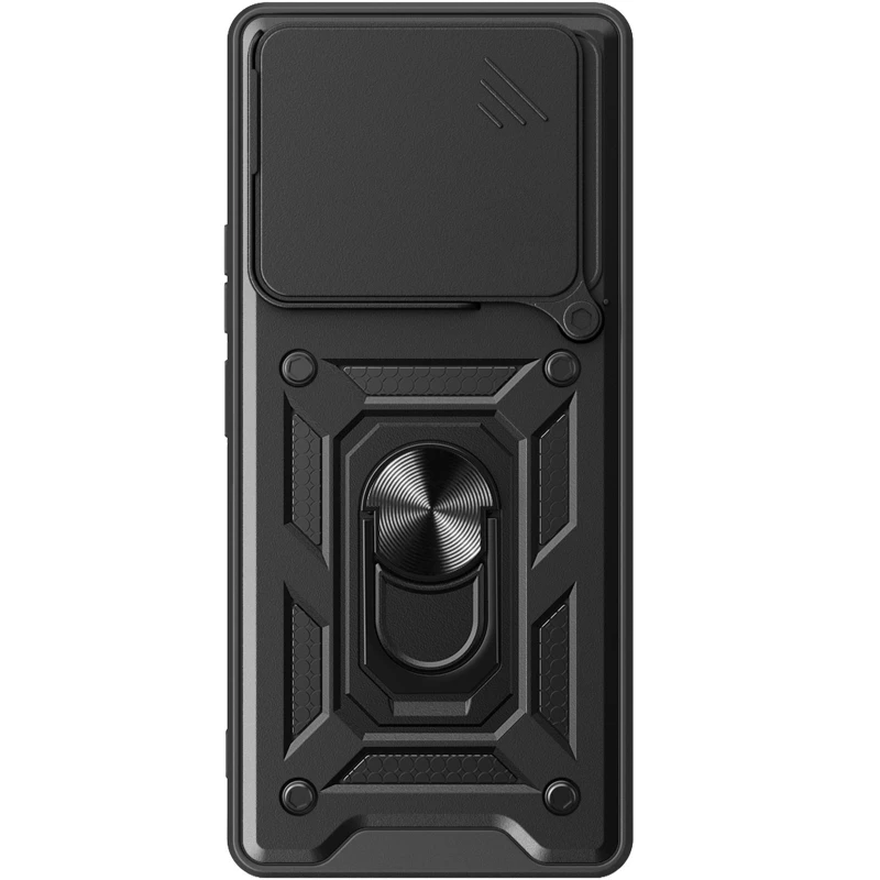 Ударопрочный чехол Serge Ring с защитой камеры для Xiaomi 15T Pro – Черный. Фото 2 из 3