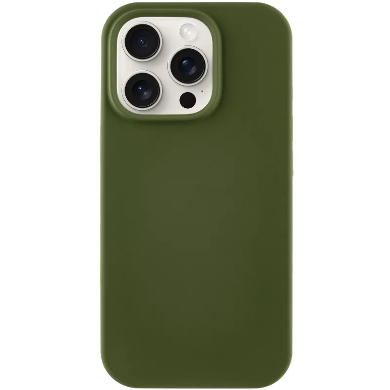 Чехол Silk Full Protective (AA) NO LOGO для Apple iPhone 16 Pro Max – Зеленый / Dark Olive. Фото 17 из 20