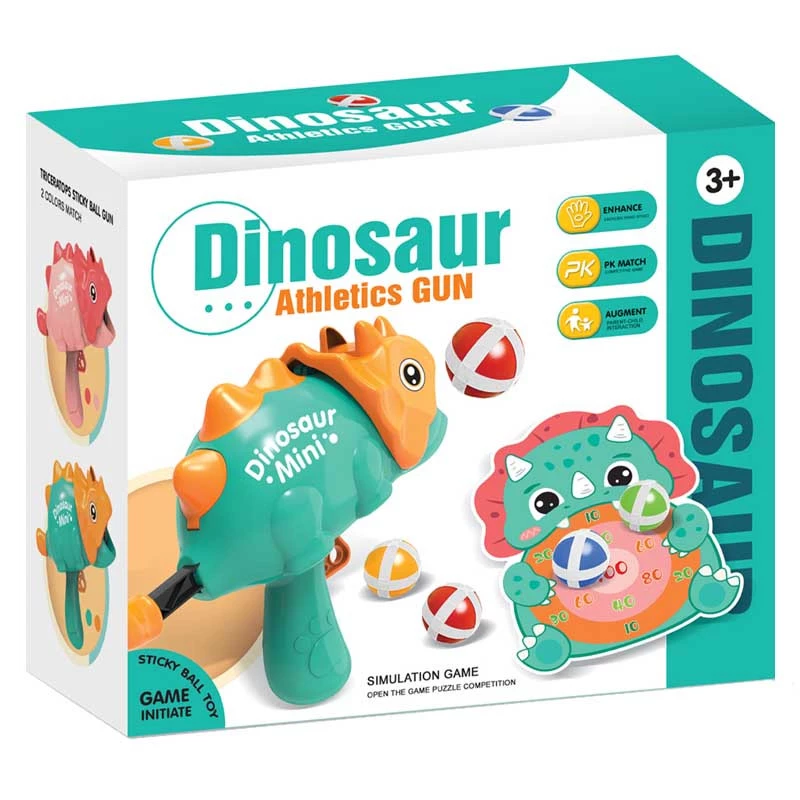 Інтерактивна гра Dinosaur Athletics Gun на липучках + мішень – Green. Фото 6 з 8