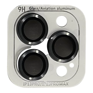 Металеве захисне скло на камеру на Apple iPhone 14 Pro Max (6.7") — Темно-Сірий / Graphite