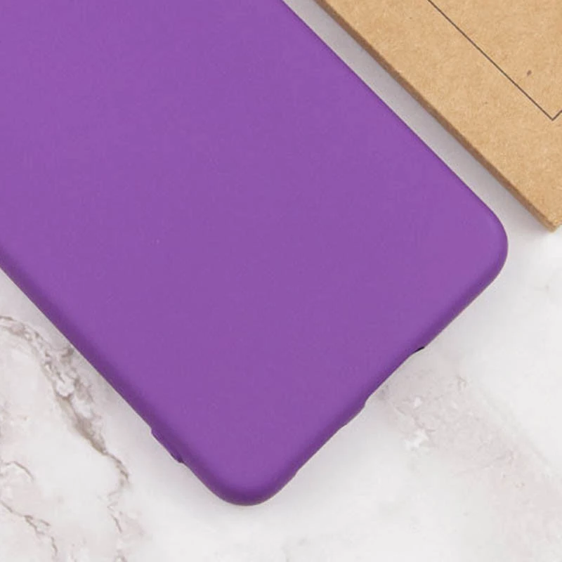 Чохол Silicone Case Lakshmi з закритою камерою на Tecno Pop 6 Pro – Фіолетовий / Purple. Фото 3 з 3