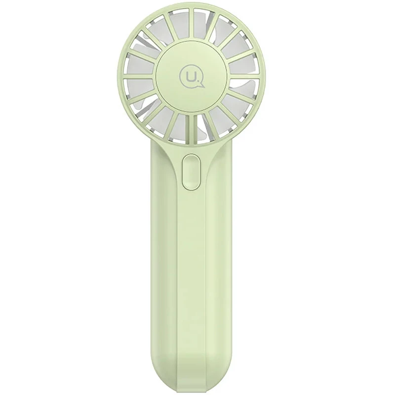 Портативний вентилятор Usams ZB288 Handheld mini fan 1200 mAh – Green. Фото 1 з 7