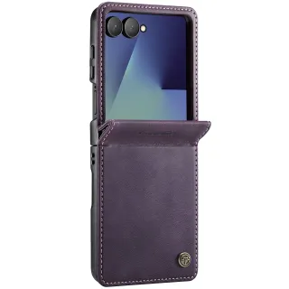 Шкіряний чохол-книжка CaseMe Velvet Matte для Samsung Galaxy Z Flip8 — Purple