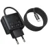 МЗП Hoco C164A New PD30W+QC3.0 (1USB-A/1C) + встроенный кабель Type-C – Black. Фото 3 з 6