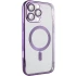 Хромовий TPU чохол з MagSafe на Samsung Galaxy S23 FE – Purple. Фото 3 з 3