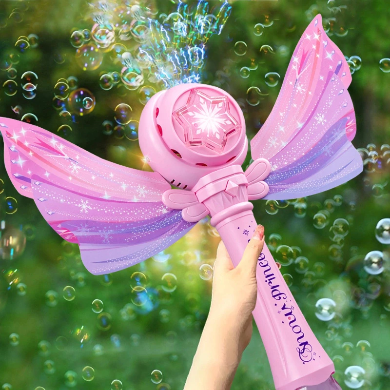 Пістолет з мильними бульбашками SHT 8603 Snow Princess + bottle 130ml – Pink. Фото 4 з 5