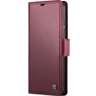 Шкіряний чохол-книжка CaseMe Nappa leather для Xiaomi Redmi Note 11 (Global) / Note 11S — Red