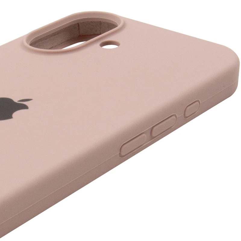 Чохол Silicone Case з закритим низом на Apple iPhone 16 – Рожевий / Pink Sand. Фото 7 з 8