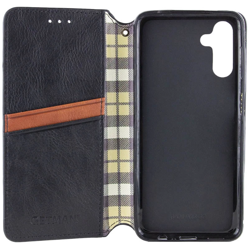 Чехол книжка GETMAN кубик для Samsung Galaxy A17 4G/5G – Черный. Фото 3 из 4
