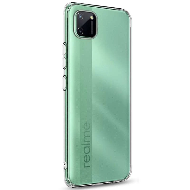 Ультратонкий силіконовий чохол 1мм на Realme C11 – Безбарвний (прозорий). Фото 2 з 3