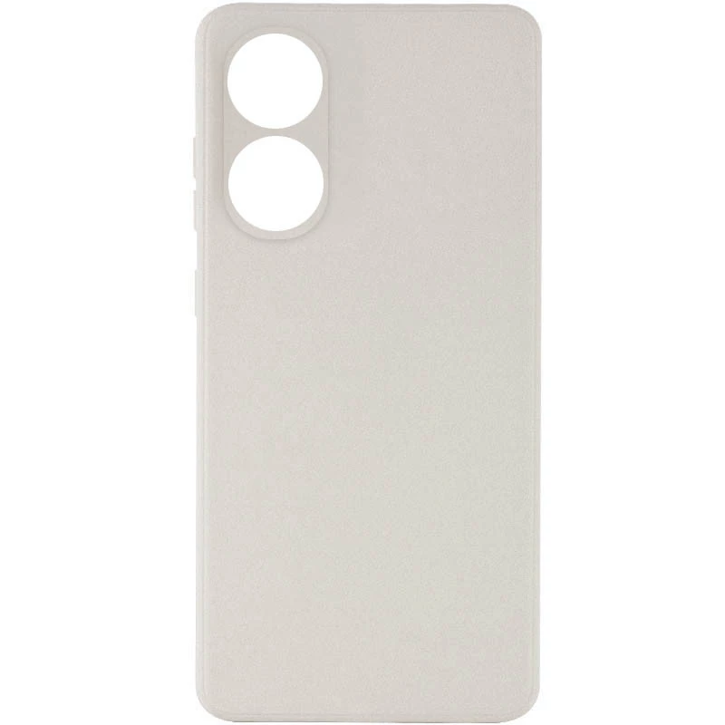 Кольоровий силіконовий чохол із захистом камери на Oppo A58 4G – Сірий / Smoky Gray. Фото 3 з 8