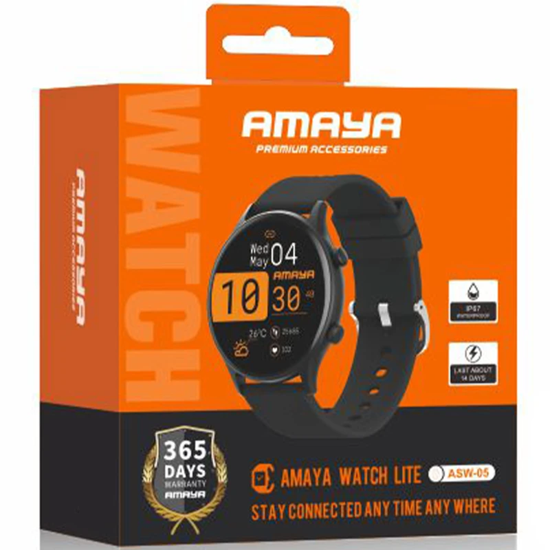 Смарт-годинник Amaya ASW-05 Smart sports watch (call version) – Black. Фото 2 з 2