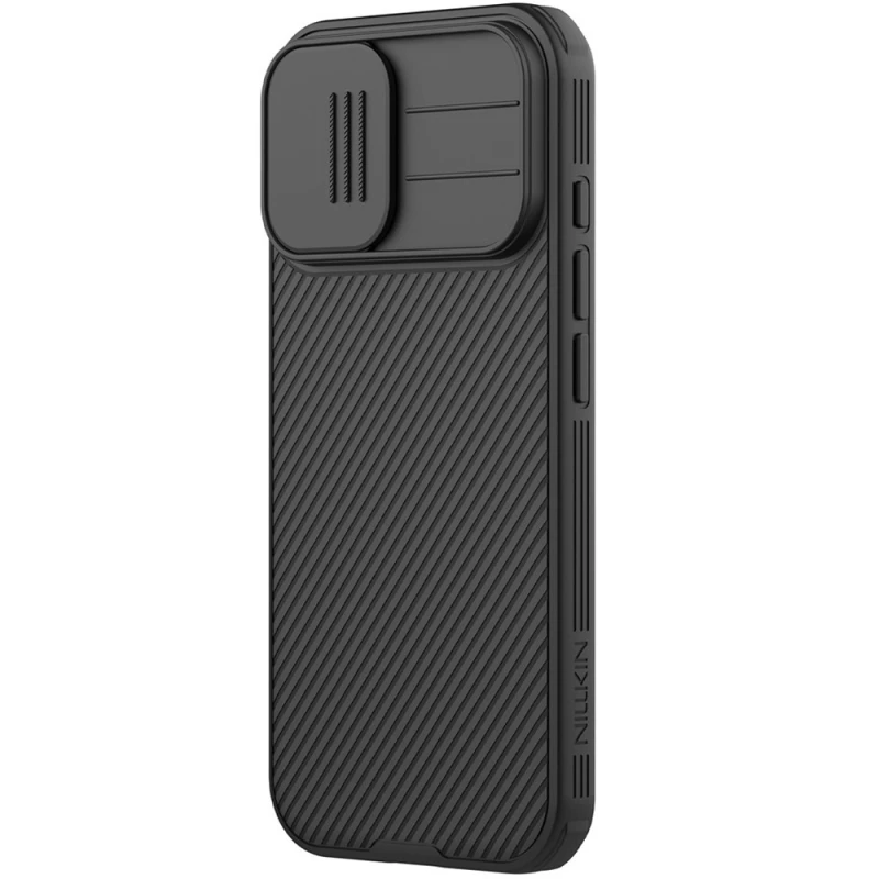 Пластиковая накладка Nillkin Pro со шторкой для камеры и магнитом для Apple iPhone 17 (6.3") – Black. Фото 3 Пластиковая накладка Nillkin Pro со шторкой для камеры и магнитом для Apple iPhone 17 (6.3") – Black. Фото 3 из 6