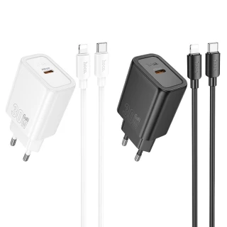СЗУ Hoco N62 Gentle PD30W (1USB-C) + кабель Type-C to Lightning фото 1 СЗУ Hoco N62 Gentle PD30W (1USB-C) + кабель Type-C to Lightning фото 1 из 1