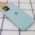 Чохол Silicone Case з закритим низом на Apple iPhone 12 (6.1") – Бірюзовий / Turquoise. Фото 2 з 3