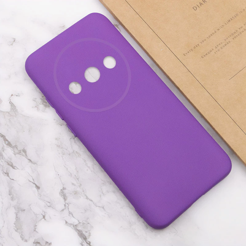 Чохол Silicone Case Lakshmi з закритою камерою на Xiaomi Redmi A3 – Фіолетовий / Purple. Фото 4 з 4