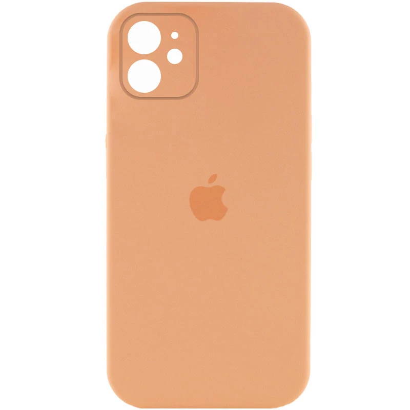 

Чехол Silicone Case с защитой камеры для Apple iPhone 12 (6.1") (Оранжевый / Cantaloupe), Помаранчевий / cantaloupe