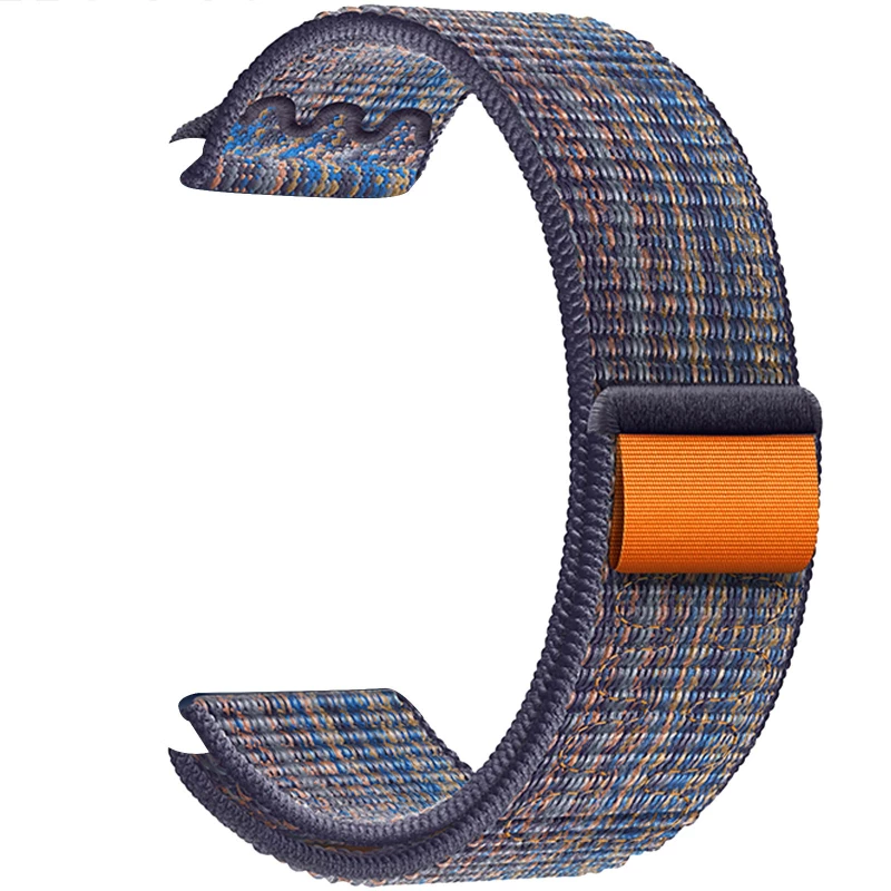 Ремінець Hoco WA25 Original series nylon strap для Apple watch 38/40/41mm – Dynamic Royal Blue with Orange. Фото 1 з 2