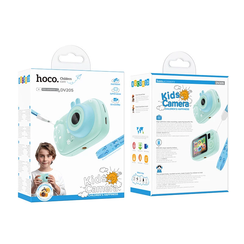 Дитяча фотокамера Hoco DV205 Dual-camera – Blue. Фото 3 з 3