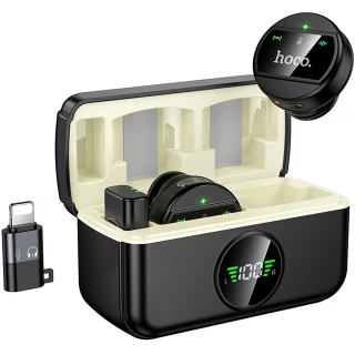 Петличний бездротовий мікрофон Hoco L22 Bright 2in1 (Lightning/Type-C) фото 1 з 1