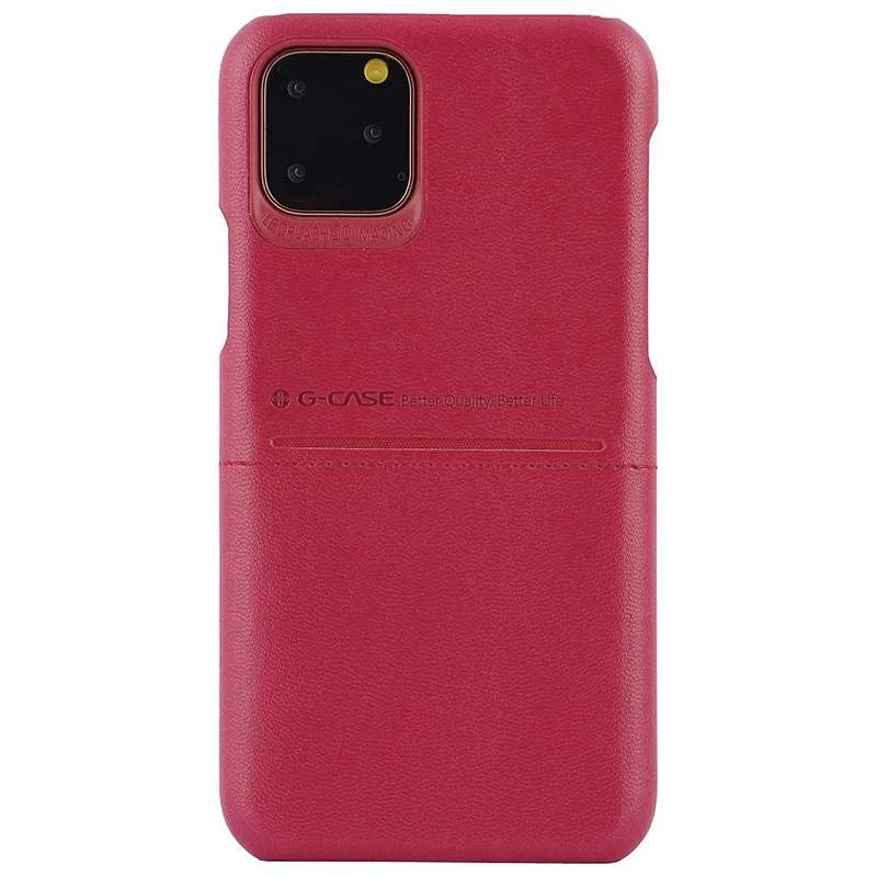 

Кожаная накладка G-Case Cardcool Series для Apple iPhone 11 Pro (5.8") (Красный), Червоний