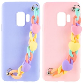 Чехол Heart с цепочкой для Samsung Galaxy S9 фото 1 из 1