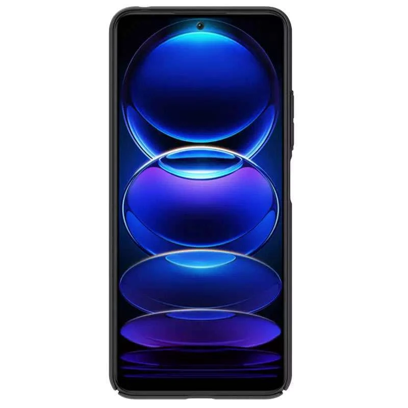 Карбована накладка Nillkin зі шторкою для камери на Xiaomi Redmi Note 12 5G – Чорний / Black. Фото 2 з 5
