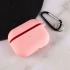 Силіконовий футляр з мікрофіброю для навушників Airpods Pro 2 – Рожевий / Pink. Фото 3 з 4