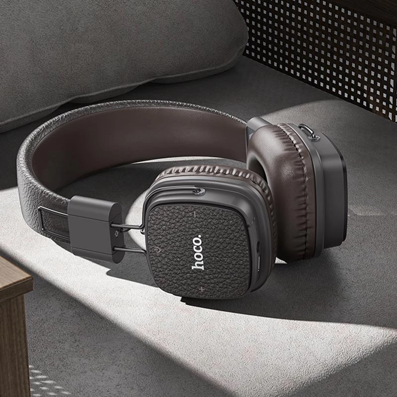 Накладные беспроводные наушники Hoco W56 Earl – Brown. Фото 4 из 5