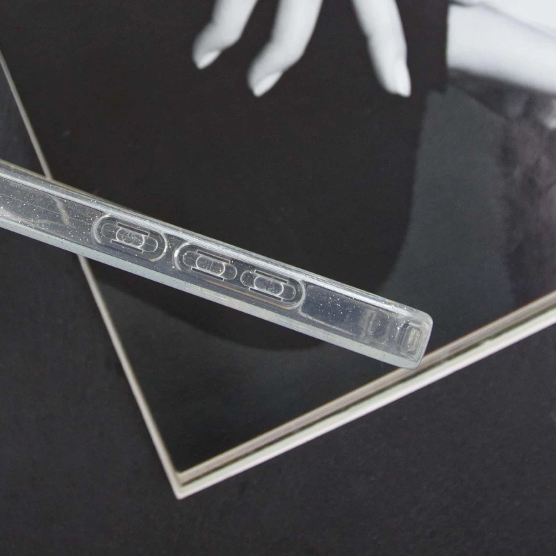 Прозрачный чехол с блестками Xiaomi Redmi Note 9 / Redmi 10X – Clear. Фото 7 из 8